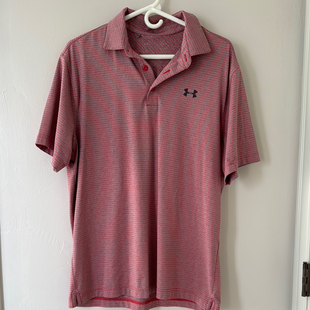 Under Armour Men's Red Polo Shirt